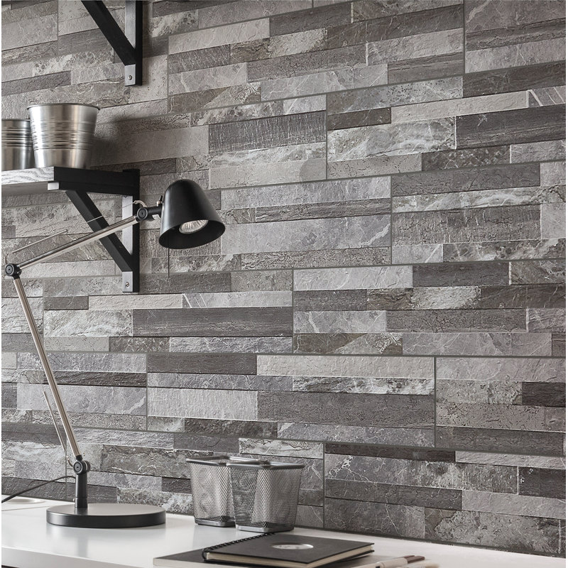 MSI Palisade Ledger 6" x 24" Porcelain Field Tile & Reviews Wayfair